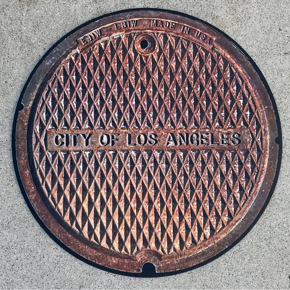 Los Angeles Manhole Cover Doormat *New*
